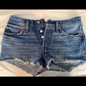 Levis distressed cutoff shorts